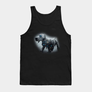 Labrador Retriever Surreal Steampunk Artwork, Dog Lover Tank Top